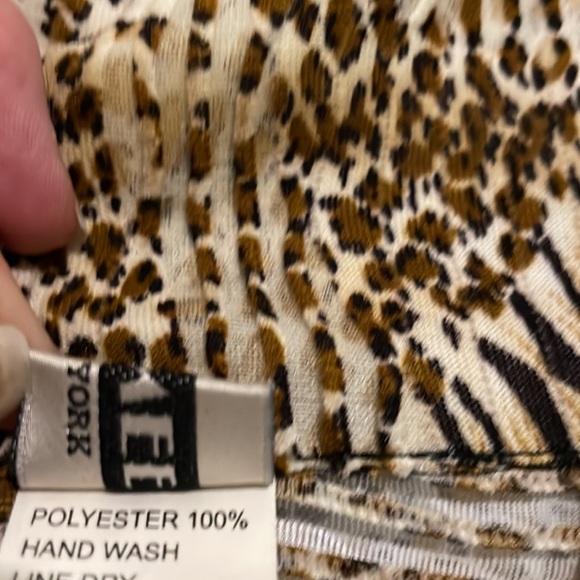 Damee New York Zip Front Sheer Animal Print Top / Jacket Women’s size 2XL - Picture 15 of 17